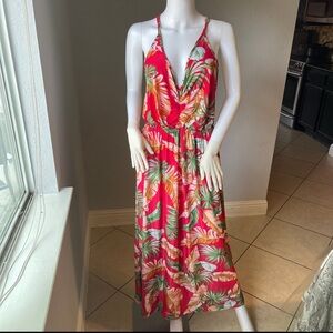Tropical Floral Maxi Dress